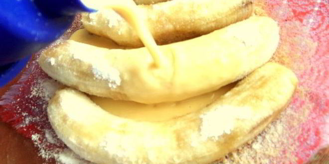 Рецепт сладкого омлета с бананами
