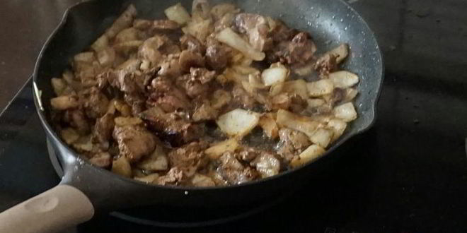 Рецепт куриного паштета с яблоком