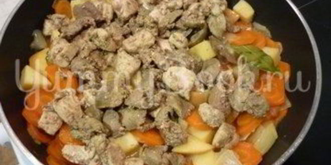 Рецепт куриного печеночно-мясной паштет