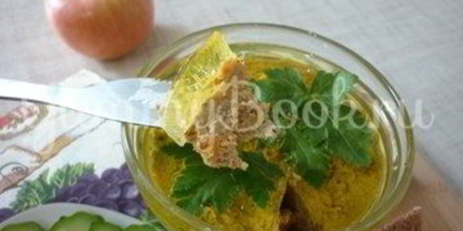 Рецепт куриного печеночно-мясной паштет