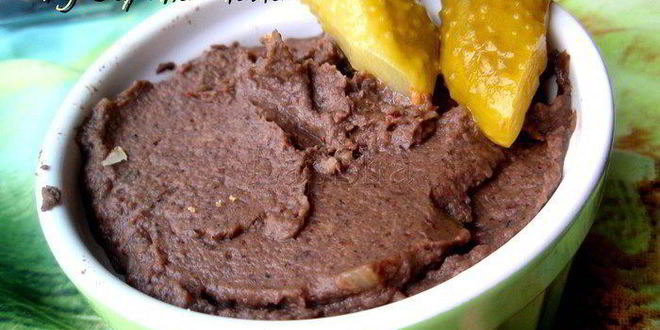 Рецепт паштета из фасоли с грибами