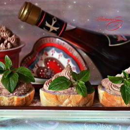 Рецепт Паштета из куриной печени и маскарпоне