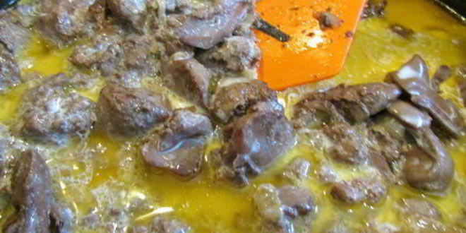 Рецепт паштета из куриной печени с гранатовым желе