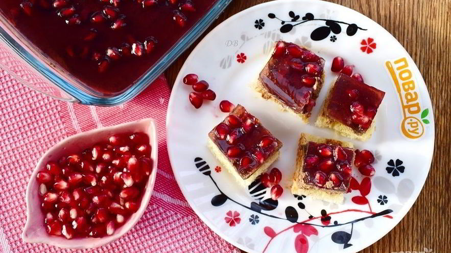 Рецепт паштета из куриной печени с коньяком и гранатовым желе