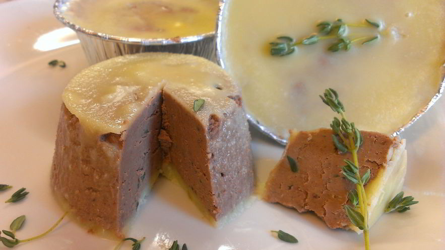 Рецепт паштета из куриной печени с тимьяном и коньяком