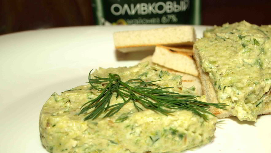 Рецепт паштета из лука-порея, яиц и орехов кешью