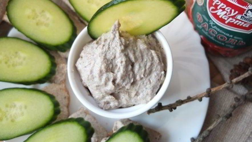 Рецепт паштета с фасолью