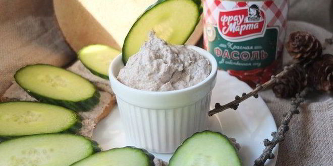 Рецепт паштета с фасолью