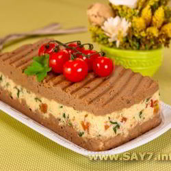 Рецепт Паштета с куриной печенью и сыром