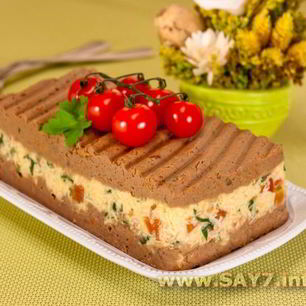 Рецепт Паштета с куриной печенью и сыром