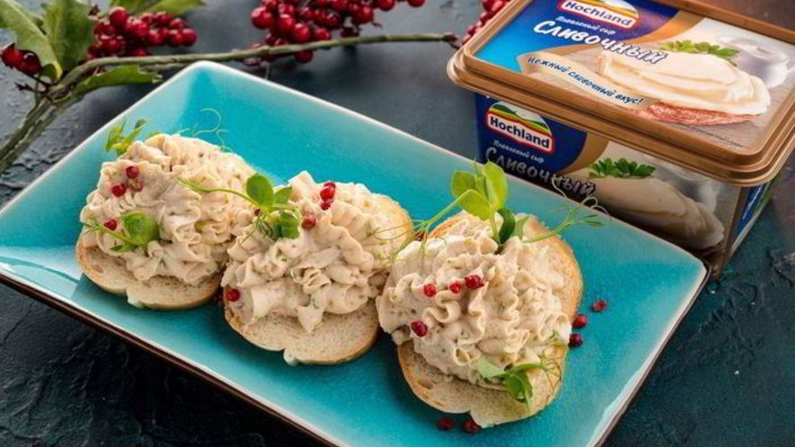 Рецепт паштета с плавленым сыром