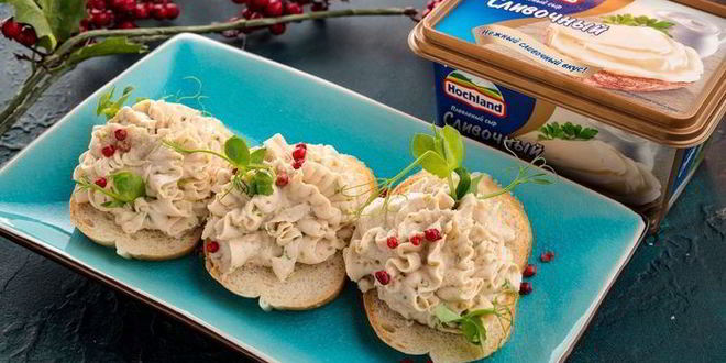 Рецепт паштета с плавленым сыром