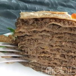 Рецепт Блинного торта с печенью