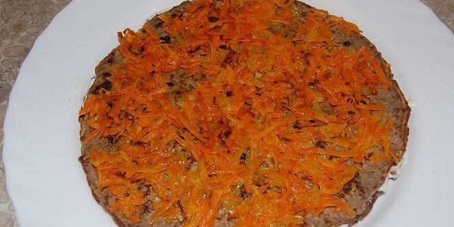 Рецепт печеночного торта из говяжьей печени