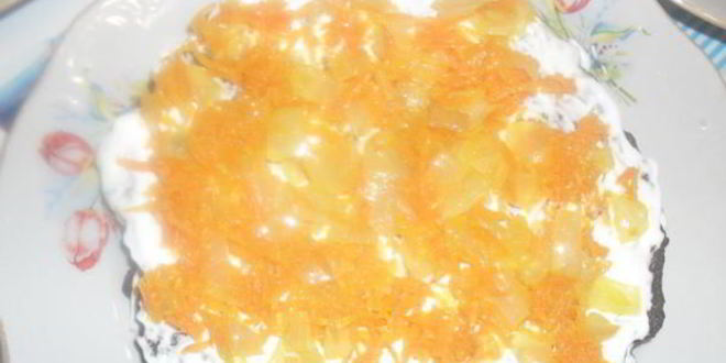 Рецепт печеночного торта с грибами