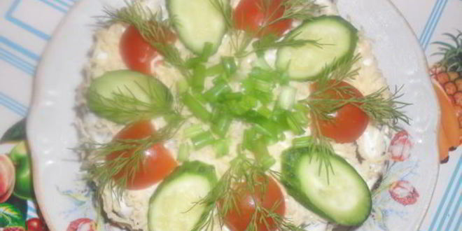 Рецепт печеночного торта с грибами