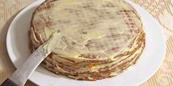 Рецепт печеночного торта с морковкой и луком