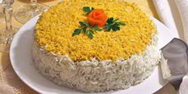 Рецепт печеночного торта с морковкой и луком