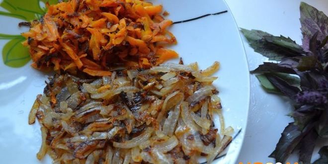 Рецепт печеночного торта с морковью и луком