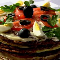 Рецепт Печеночного торта с омлетом