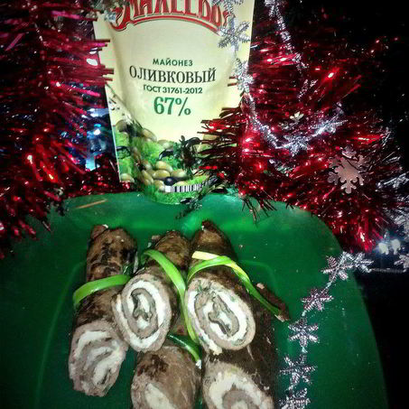 Рецепт Печеночных рулетиков