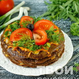 Рецепт Торта из говяжьей печени