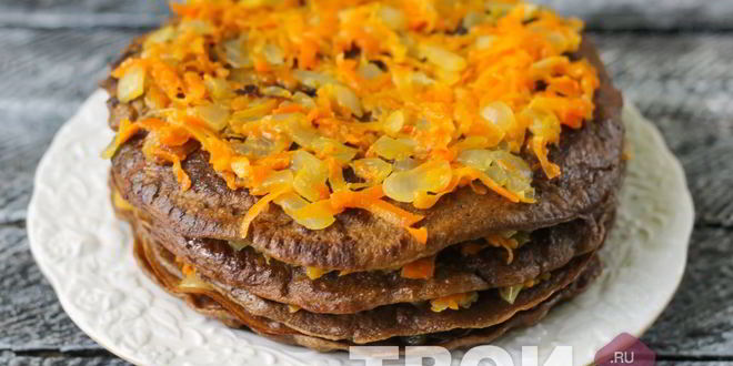 Рецепт торта из говяжьей печени