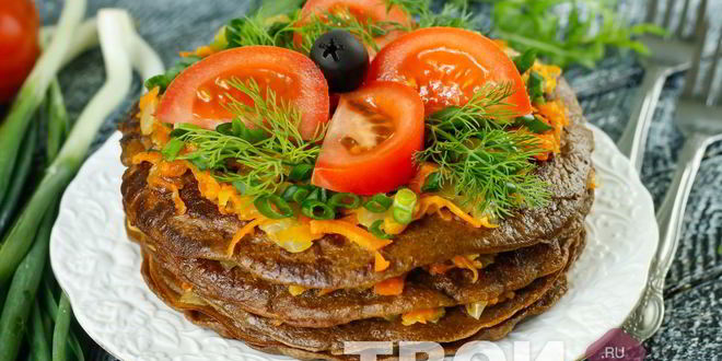 Рецепт торта из говяжьей печени