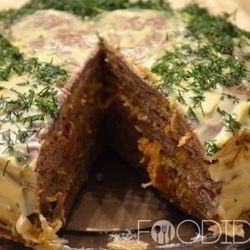 Рецепт Торта из свиной печени