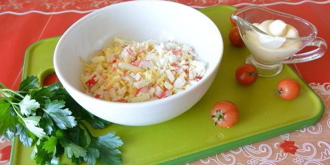 Рецепт роллов из огурца с крабовыми палочками