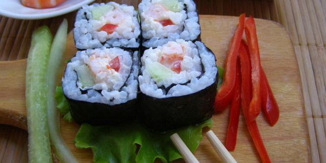 Рецепт роллов с креветками домашние
