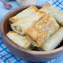 Рецепт Роллов с курицей и овощами