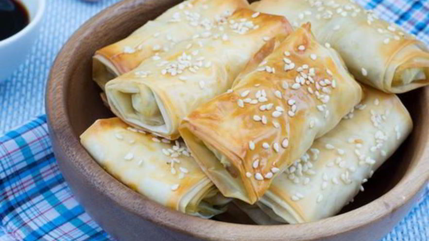 Рецепт роллов с курицей и овощами