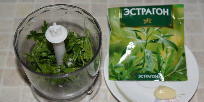 Рецепт семги с соусом эскарго и овощными роллами