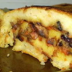 Рецепт Картофельного рулета с грибами и овощами