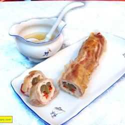 Рецепт Куриного рулета в беконе