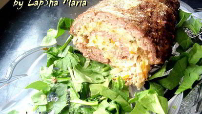 Рецепт Мясного рулета с начинкой из капусты