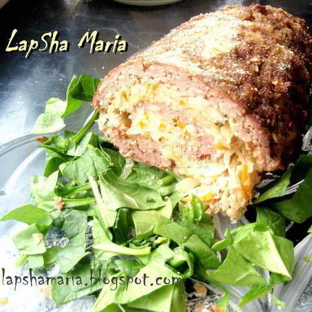 Рецепт Мясного рулета с начинкой из капусты