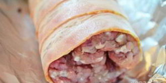 Рецепт мясного рулета в беконе
