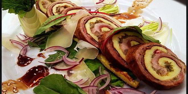 Рецепт мясных рулетов с омлетом из тыквы