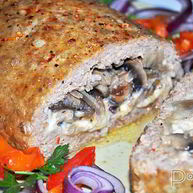 Рецепт Рулета из мясного фарша с грибами