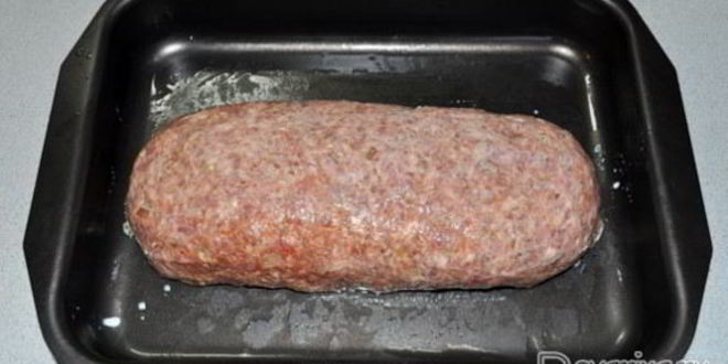Рецепт рулета из мясного фарша с грибами