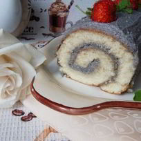 Рецепт Рулета с черемухой и рикоттой