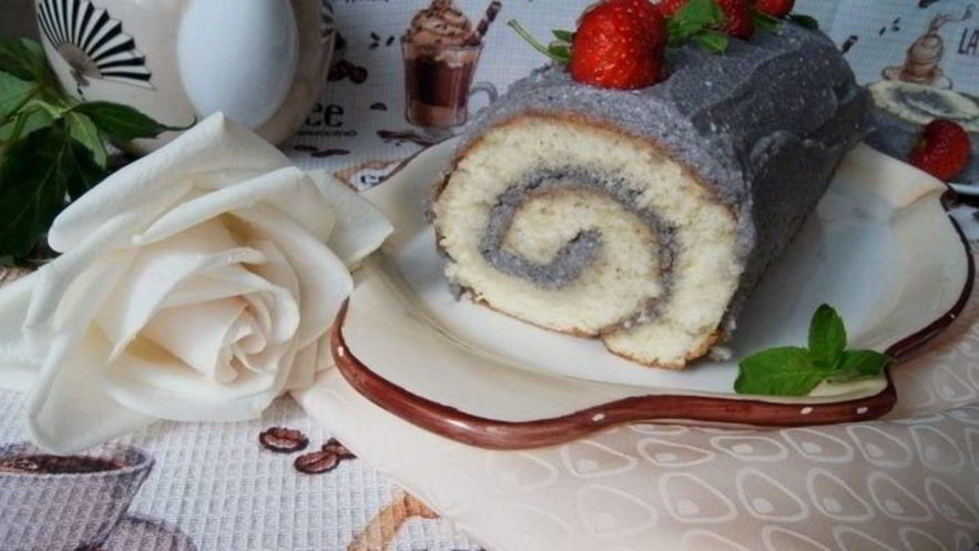 Рецепт рулета с черемухой и рикоттой