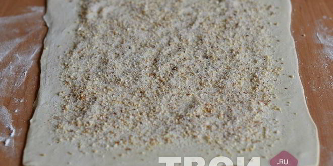 Рецепт рулета с орехами