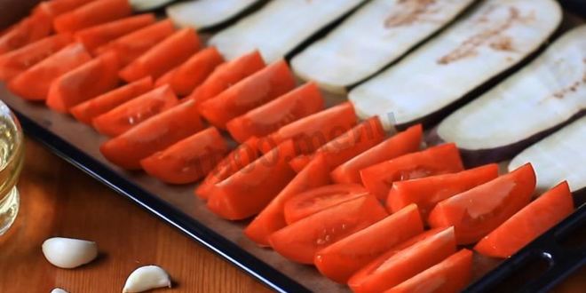 Рецепт рулетиков из баклажанов с грецкими орехами