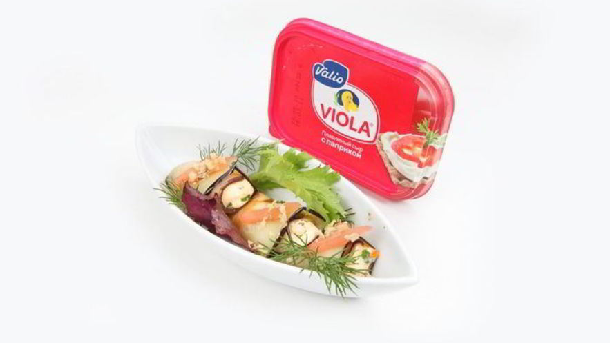 Рецепт рулетиков из баклажанов с сырно-ореховой начинкой