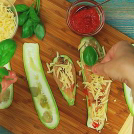 Рецепт Рулетиков из кабачков