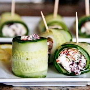 Рецепт Рулетиков из огурцов