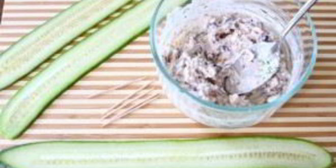 Рецепт рулетиков из огурцов